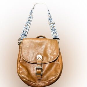 HOBO International Tan Leather Crossbody Perfectly Worn Not Original Strap
